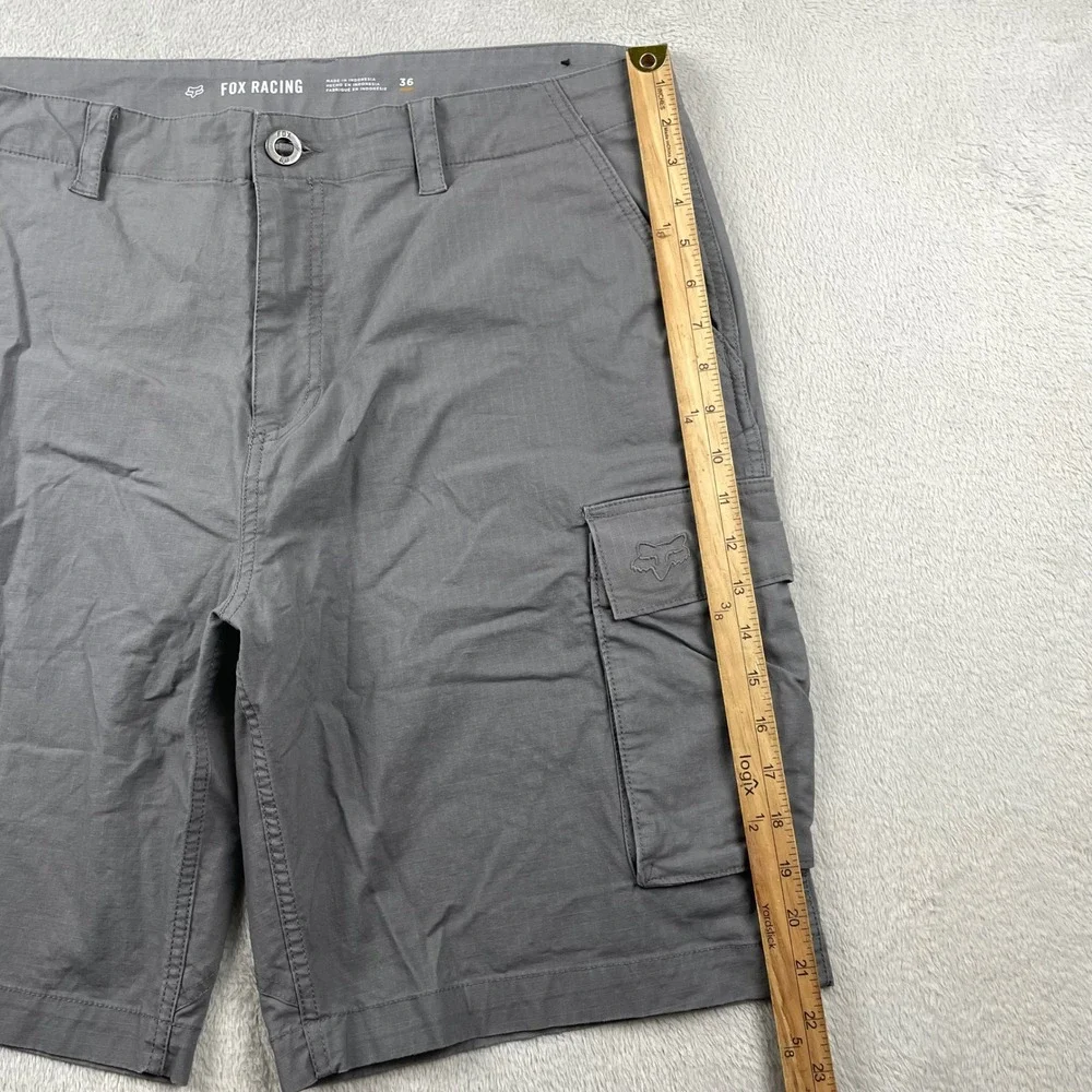 Fox Racing Slambozo 2.0 Cargo Shorts Mens 36 Gray Ripstop Stretch Outdoors 10